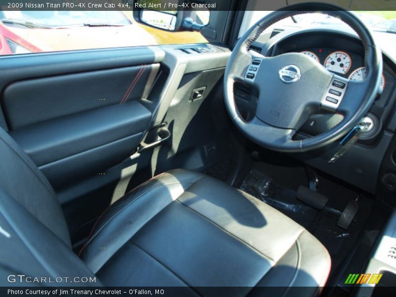 Red Alert / Pro-4X Charcoal 2009 Nissan Titan PRO-4X Crew Cab 4x4