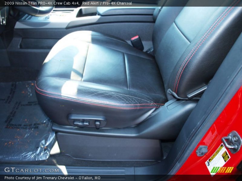 Red Alert / Pro-4X Charcoal 2009 Nissan Titan PRO-4X Crew Cab 4x4