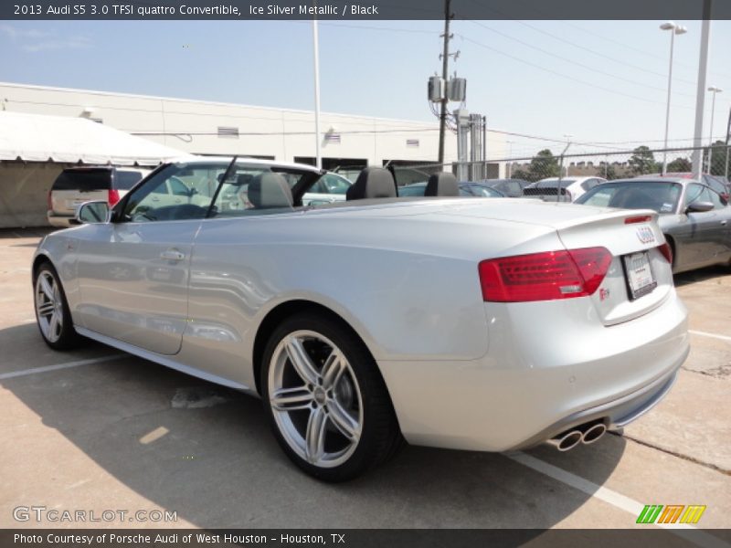 Ice Silver Metallic / Black 2013 Audi S5 3.0 TFSI quattro Convertible