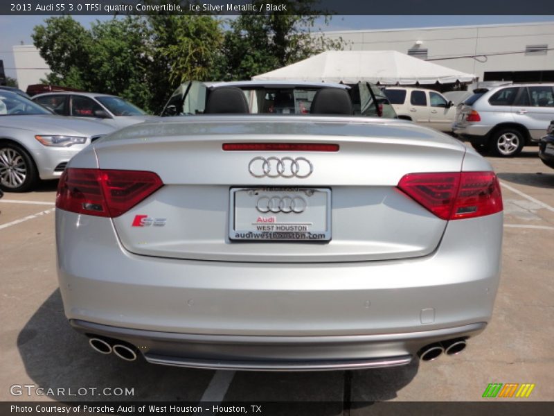 Ice Silver Metallic / Black 2013 Audi S5 3.0 TFSI quattro Convertible