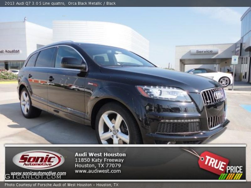 Orca Black Metallic / Black 2013 Audi Q7 3.0 S Line quattro