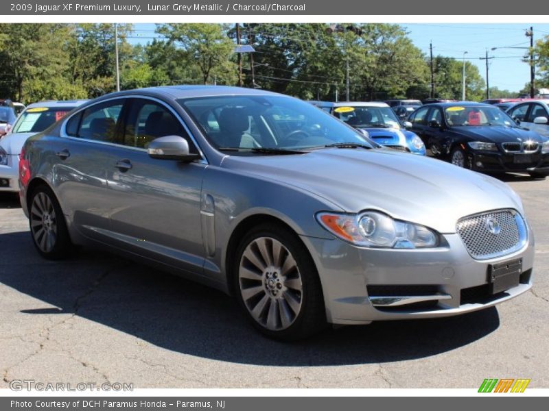 Lunar Grey Metallic / Charcoal/Charcoal 2009 Jaguar XF Premium Luxury
