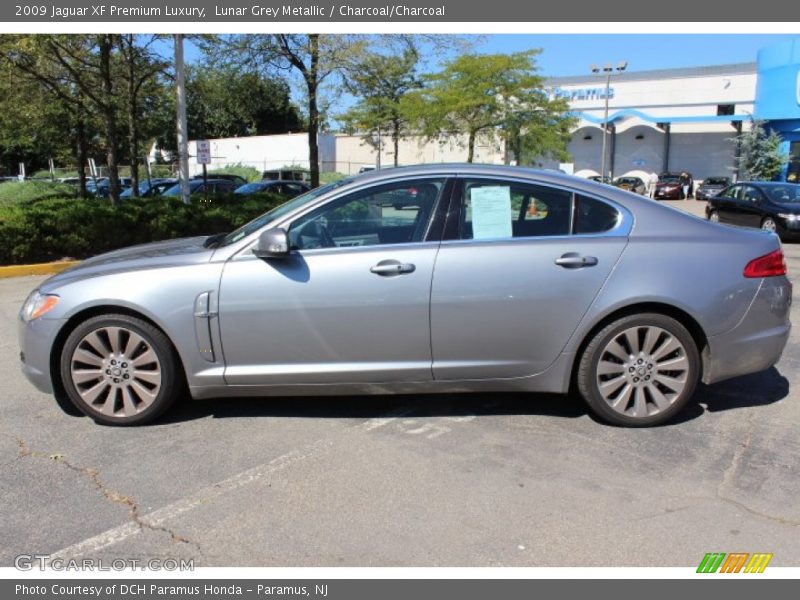 Lunar Grey Metallic / Charcoal/Charcoal 2009 Jaguar XF Premium Luxury