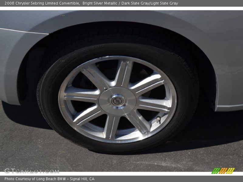 Bright Silver Metallic / Dark Slate Gray/Light Slate Gray 2008 Chrysler Sebring Limited Convertible