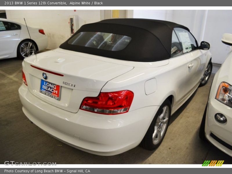 Alpine White / Black 2013 BMW 1 Series 128i Convertible