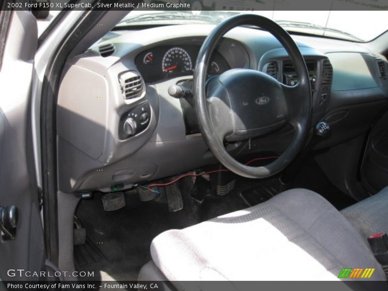 Silver Metallic / Medium Graphite 2002 Ford F150 XL SuperCab
