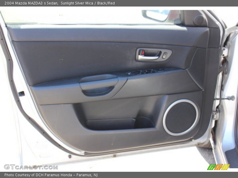 Sunlight Silver Mica / Black/Red 2004 Mazda MAZDA3 s Sedan