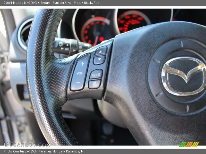 Sunlight Silver Mica / Black/Red 2004 Mazda MAZDA3 s Sedan
