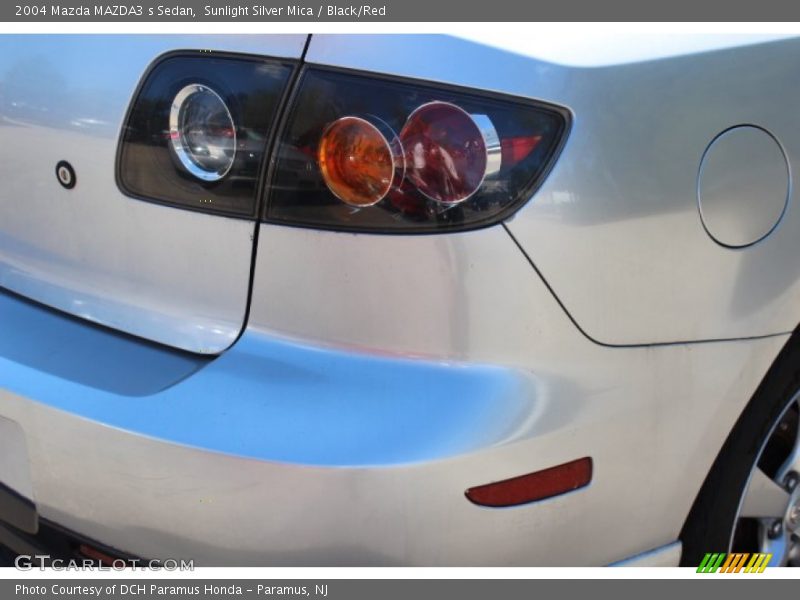 Sunlight Silver Mica / Black/Red 2004 Mazda MAZDA3 s Sedan