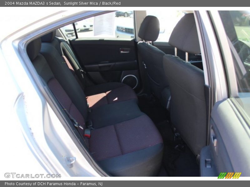 Sunlight Silver Mica / Black/Red 2004 Mazda MAZDA3 s Sedan