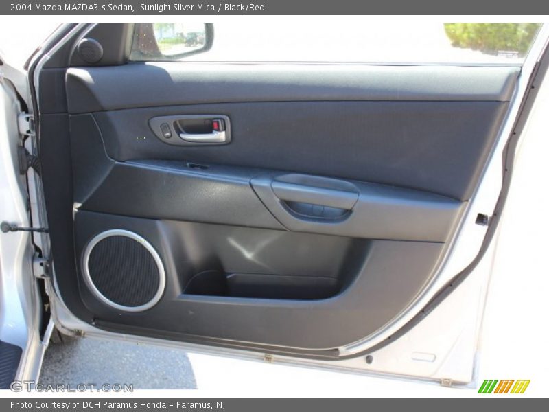 Sunlight Silver Mica / Black/Red 2004 Mazda MAZDA3 s Sedan