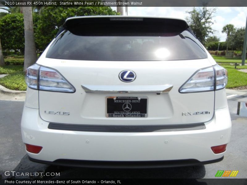 Starfire White Pearl / Parchment/Brown Walnut 2010 Lexus RX 450h Hybrid