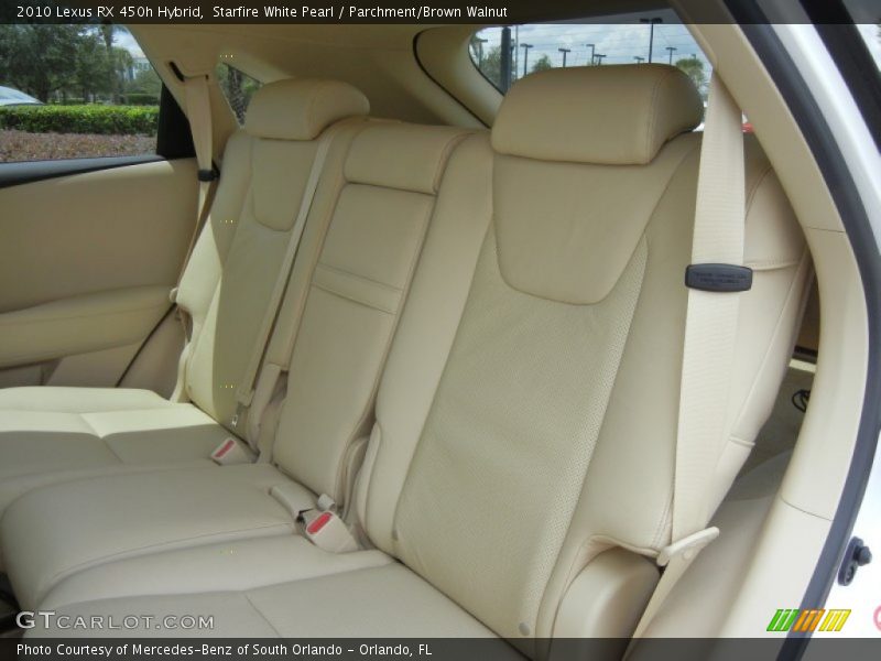 Starfire White Pearl / Parchment/Brown Walnut 2010 Lexus RX 450h Hybrid