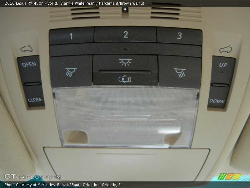 Controls of 2010 RX 450h Hybrid