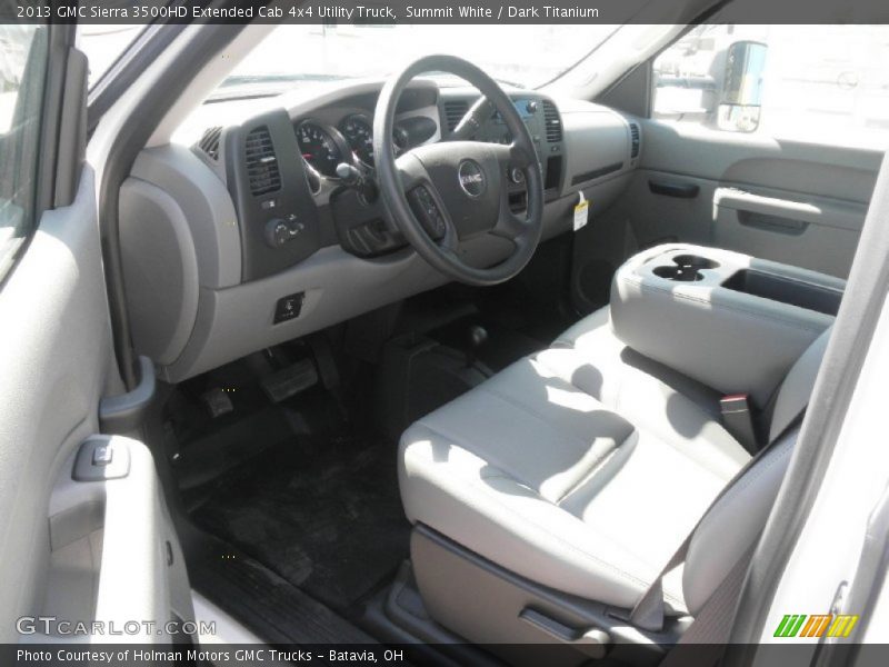Summit White / Dark Titanium 2013 GMC Sierra 3500HD Extended Cab 4x4 Utility Truck