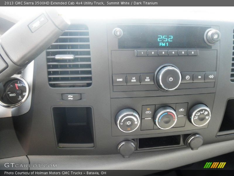 Summit White / Dark Titanium 2013 GMC Sierra 3500HD Extended Cab 4x4 Utility Truck