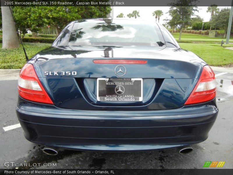 Caspian Blue Metallic / Black 2005 Mercedes-Benz SLK 350 Roadster