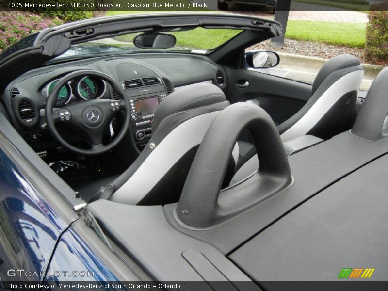 Caspian Blue Metallic / Black 2005 Mercedes-Benz SLK 350 Roadster