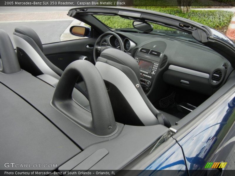 Caspian Blue Metallic / Black 2005 Mercedes-Benz SLK 350 Roadster