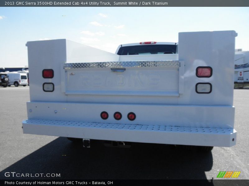 Summit White / Dark Titanium 2013 GMC Sierra 3500HD Extended Cab 4x4 Utility Truck