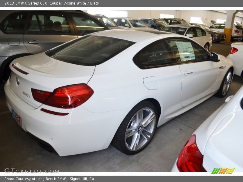 Alpine White / Black 2013 BMW 6 Series 650i Coupe