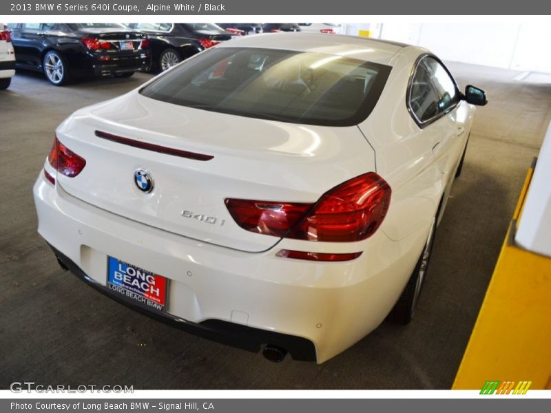 Alpine White / Black 2013 BMW 6 Series 640i Coupe