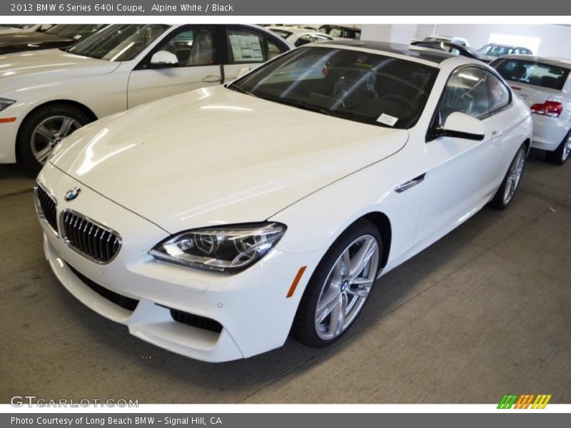 Alpine White / Black 2013 BMW 6 Series 640i Coupe