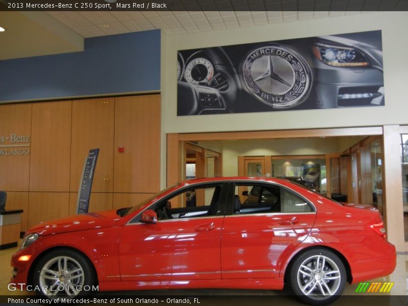 Mars Red / Black 2013 Mercedes-Benz C 250 Sport