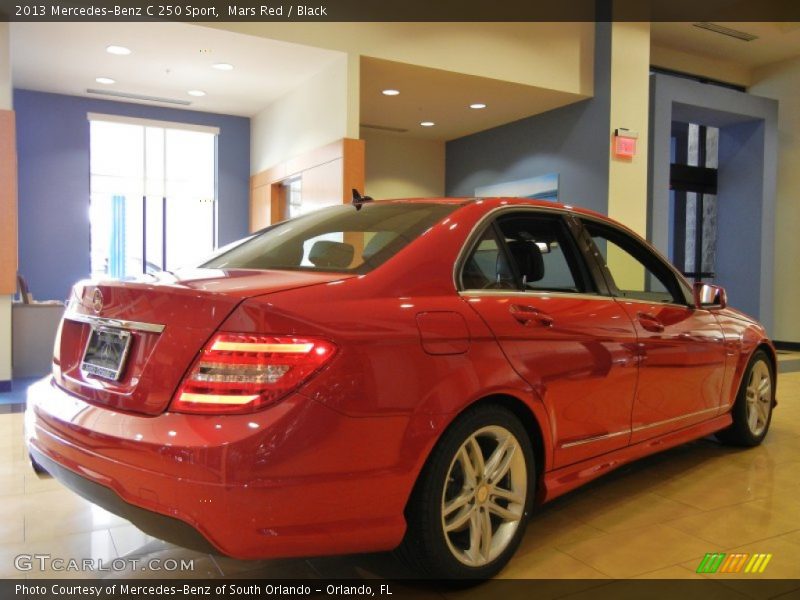 Mars Red / Black 2013 Mercedes-Benz C 250 Sport