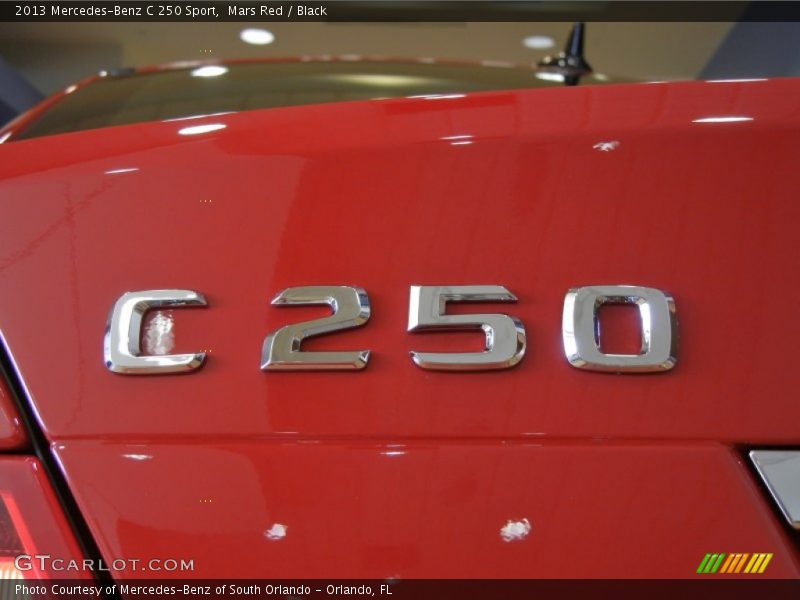 Mars Red / Black 2013 Mercedes-Benz C 250 Sport