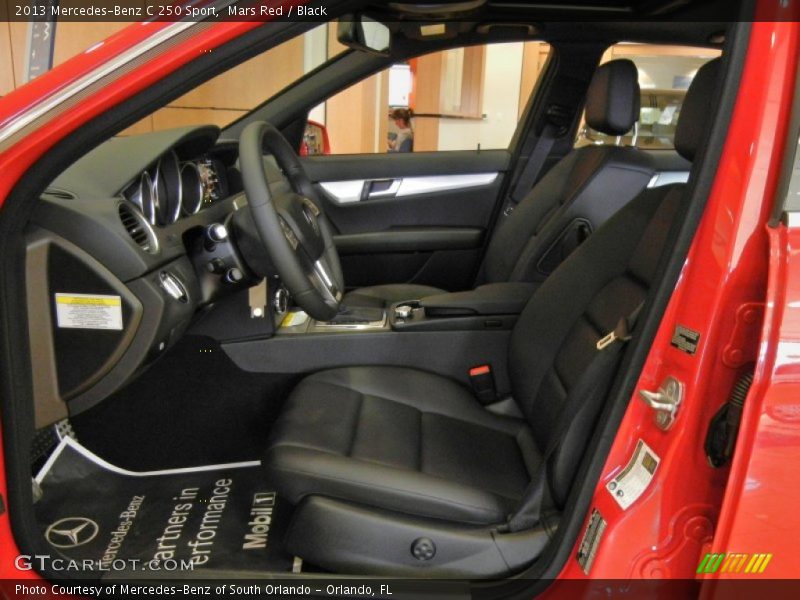 Mars Red / Black 2013 Mercedes-Benz C 250 Sport