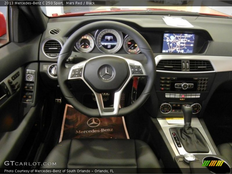 Mars Red / Black 2013 Mercedes-Benz C 250 Sport