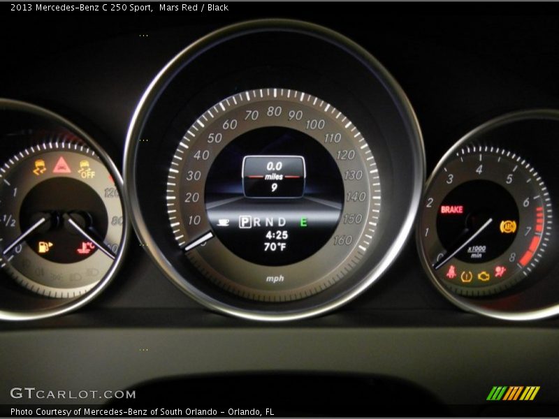 Mars Red / Black 2013 Mercedes-Benz C 250 Sport