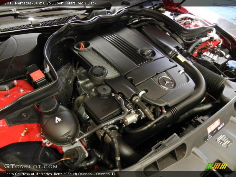 Mars Red / Black 2013 Mercedes-Benz C 250 Sport