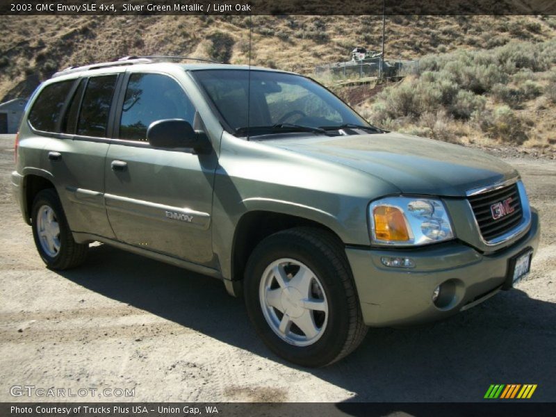Silver Green Metallic / Light Oak 2003 GMC Envoy SLE 4x4