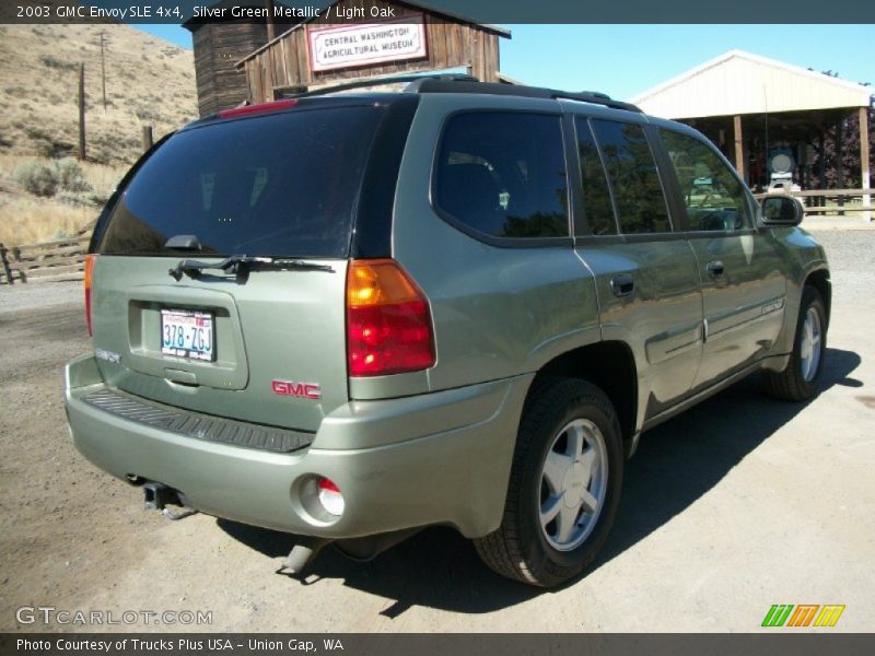 Silver Green Metallic / Light Oak 2003 GMC Envoy SLE 4x4