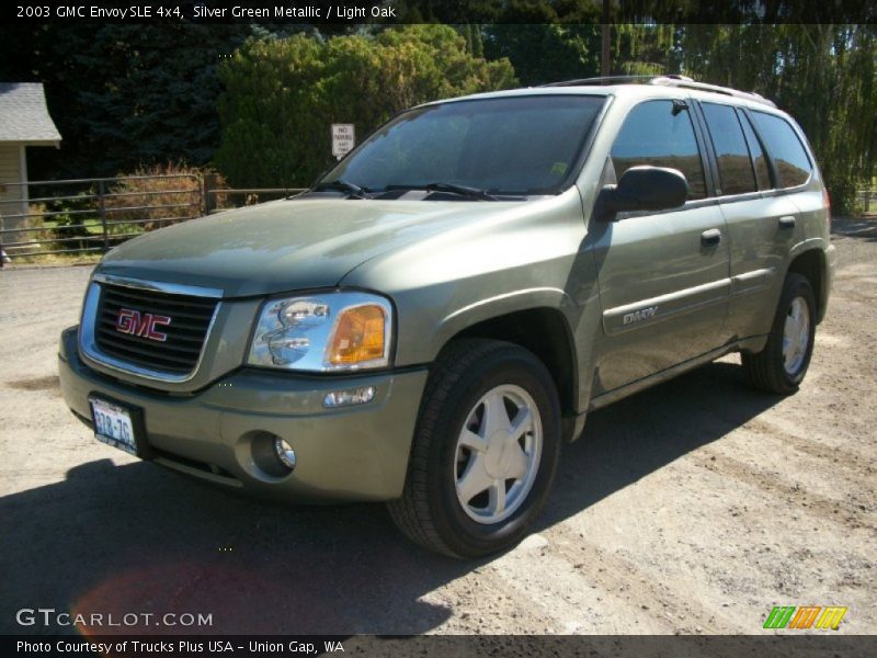 Silver Green Metallic / Light Oak 2003 GMC Envoy SLE 4x4