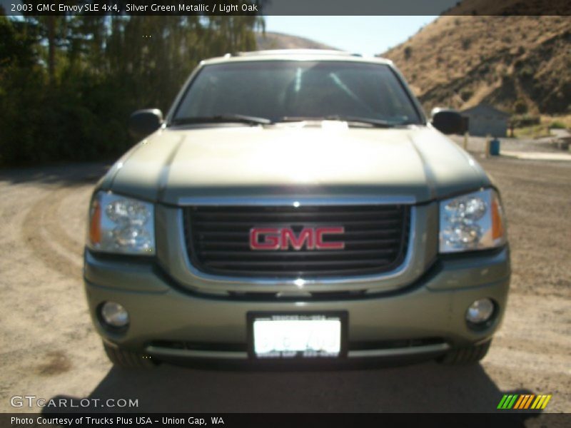 Silver Green Metallic / Light Oak 2003 GMC Envoy SLE 4x4
