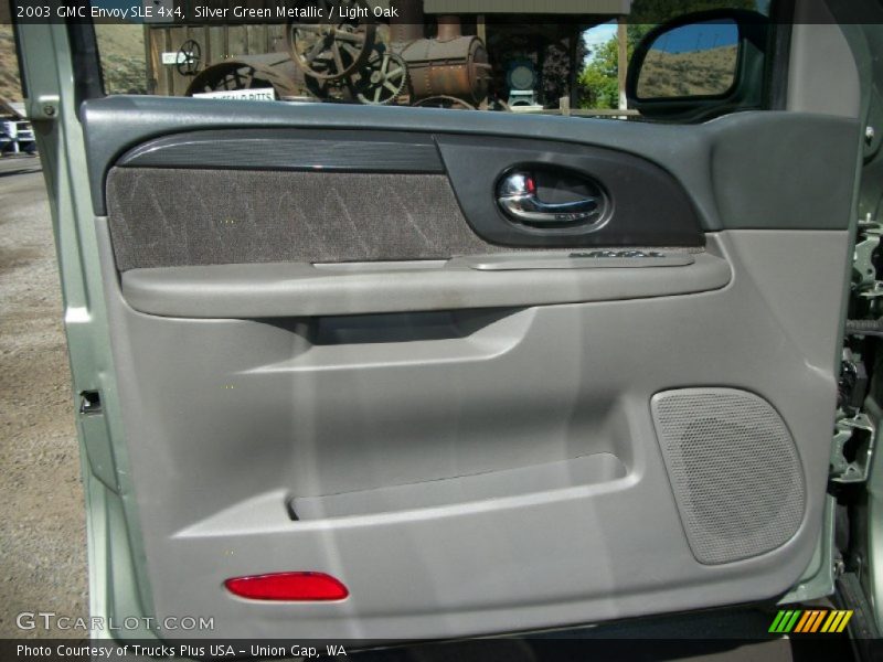 Silver Green Metallic / Light Oak 2003 GMC Envoy SLE 4x4