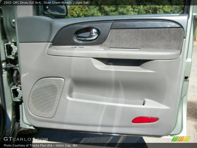 Silver Green Metallic / Light Oak 2003 GMC Envoy SLE 4x4