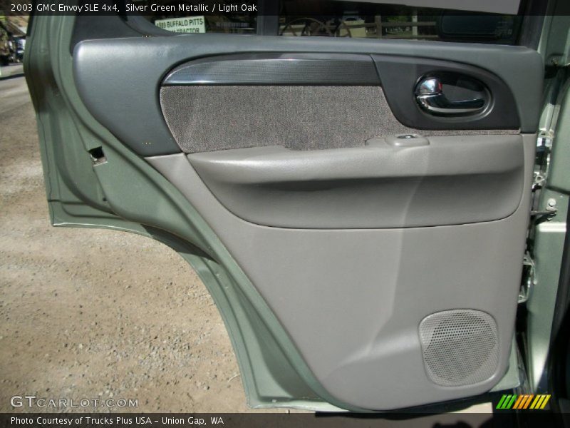 Silver Green Metallic / Light Oak 2003 GMC Envoy SLE 4x4