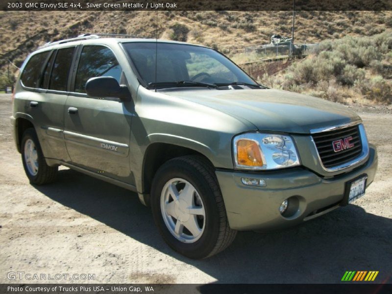 Silver Green Metallic / Light Oak 2003 GMC Envoy SLE 4x4