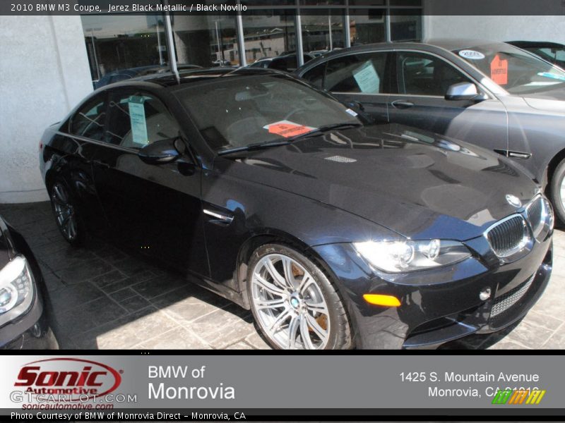 Jerez Black Metallic / Black Novillo 2010 BMW M3 Coupe