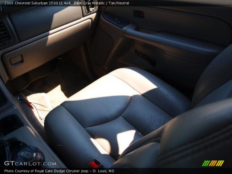 Dark Gray Metallic / Tan/Neutral 2005 Chevrolet Suburban 1500 LS 4x4