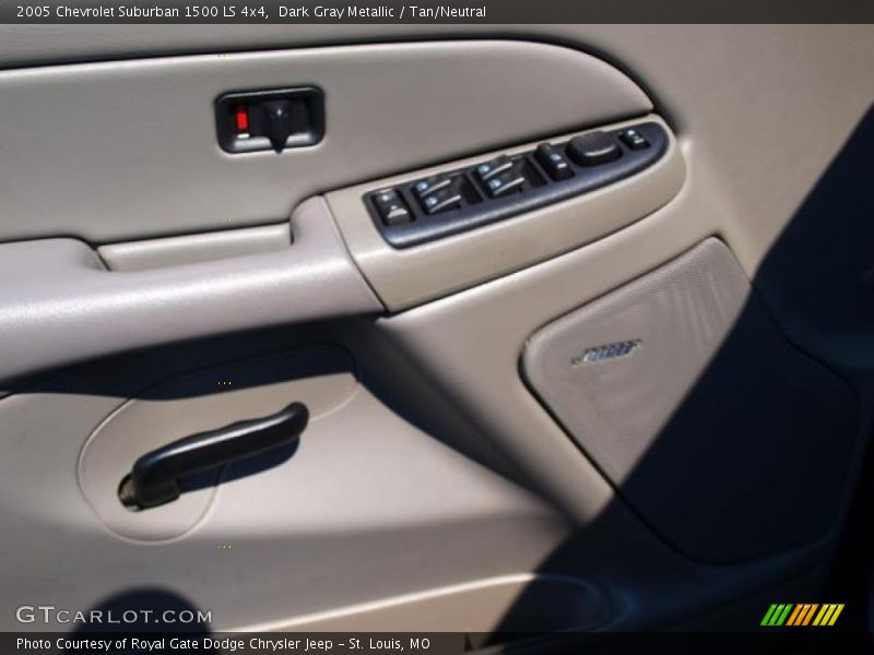 Dark Gray Metallic / Tan/Neutral 2005 Chevrolet Suburban 1500 LS 4x4