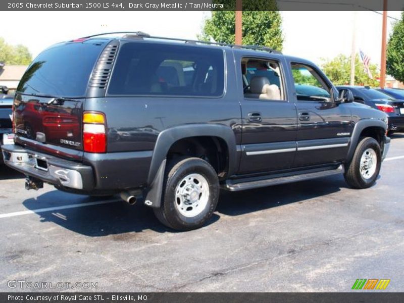 Dark Gray Metallic / Tan/Neutral 2005 Chevrolet Suburban 1500 LS 4x4