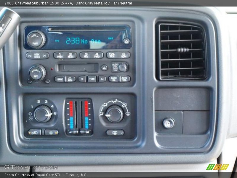 Dark Gray Metallic / Tan/Neutral 2005 Chevrolet Suburban 1500 LS 4x4