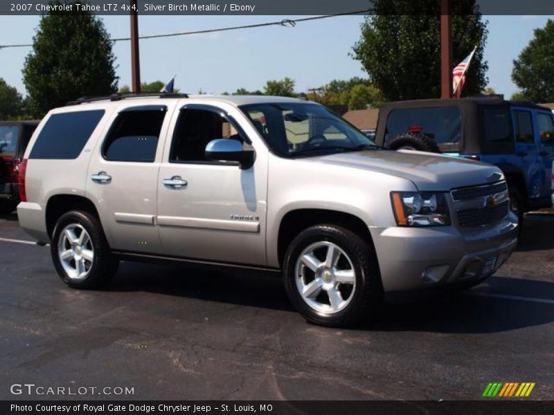 Silver Birch Metallic / Ebony 2007 Chevrolet Tahoe LTZ 4x4