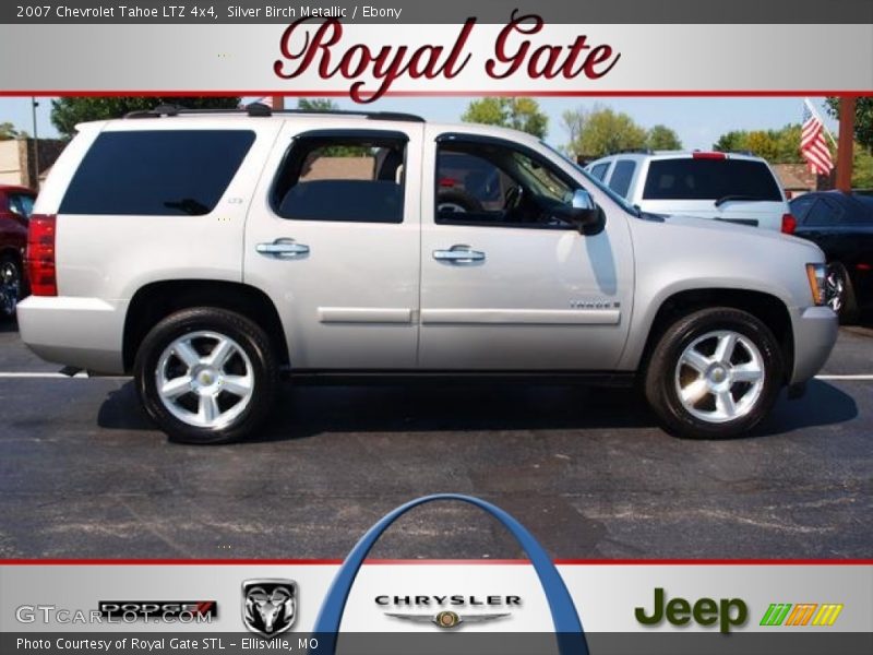 Silver Birch Metallic / Ebony 2007 Chevrolet Tahoe LTZ 4x4