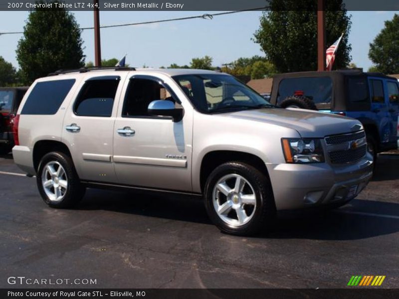 Silver Birch Metallic / Ebony 2007 Chevrolet Tahoe LTZ 4x4